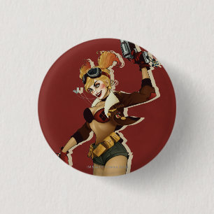Harley Quinn Bombshells Pinup Pinback Button