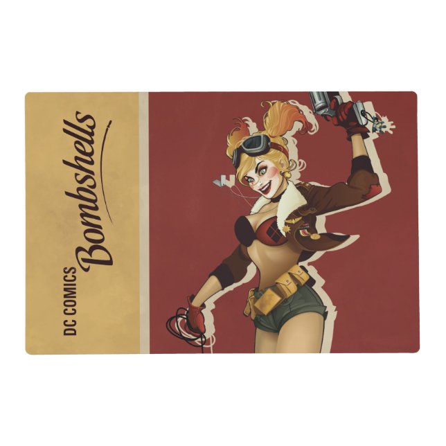Harley Quinn Bombshells Pinup Placemat (Front)