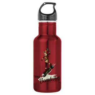Harley Quinn Bombshells Pinup Stainless Steel Water Bottle