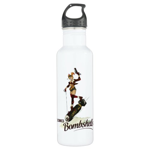 Harley Quinn Bombshells Pinup Stainless Steel Water Bottle