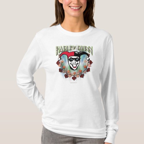 Harley Quinn _ Face and Logo T_Shirt