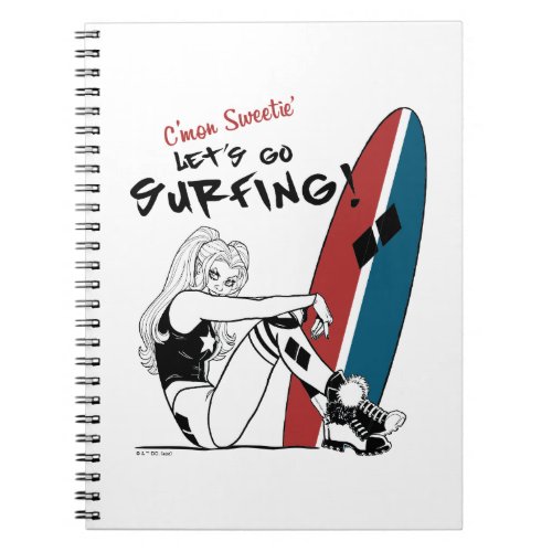 Harley Quinn _ Lets Go Surfing Notebook
