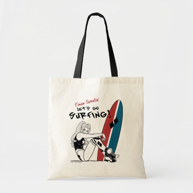 Harley Quinn - Let's Go Surfing Tote Bag (Front)