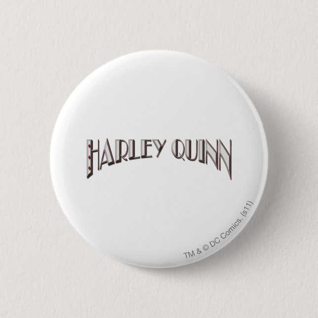 Harley Quinn - Logo Pinback Button (Front)