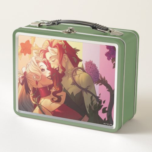 Harley Quinn  Poison Ivy Pride Comic Cover Metal Lunch Box