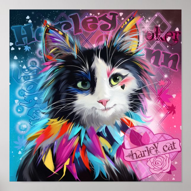 Harley Quinn the Cat Poster (Front)