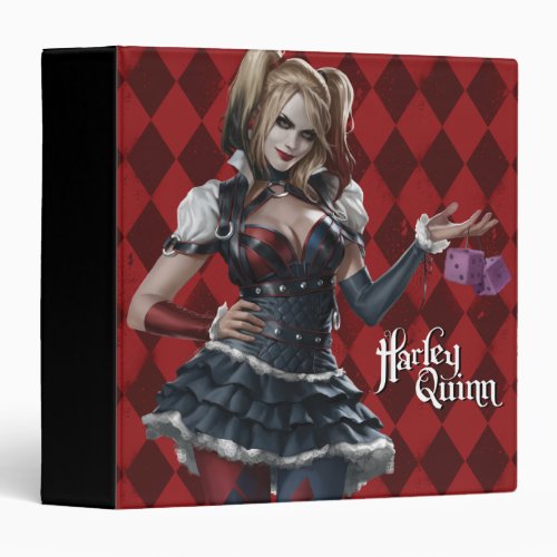 Harley Quinn With Fuzzy Dice Binder