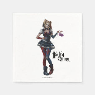 Harley Quinn With Fuzzy Dice Napkins