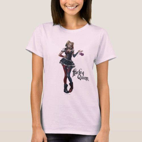 Harley Quinn With Fuzzy Dice T_Shirt