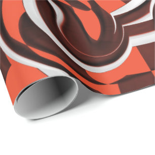 Harley Quinn's Peppermint Candycan Kissed Fractals Wrapping Paper