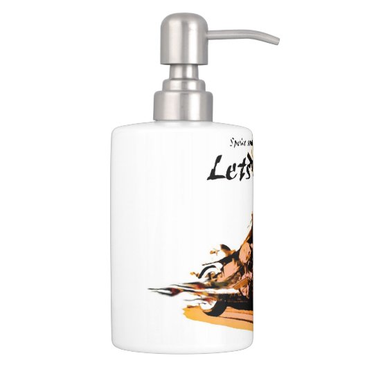 Harley Toothbrush Holder and Soap Dispenser Set (Right)