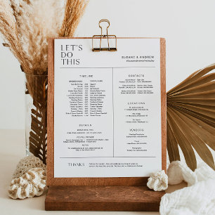 HARLOW Bridal Party Timeline, Itinerary & Details