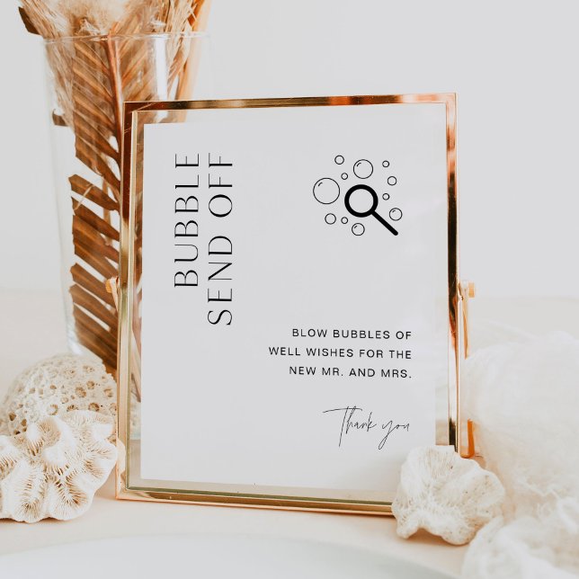 HARLOW Bubbles Wedding Send Off Sign (Creator Uploaded)