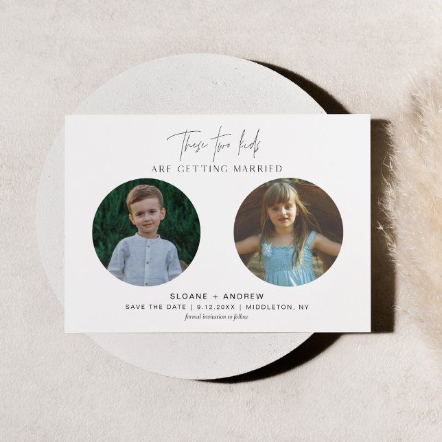 HARLOW Childhood Photo Save the Date Announcement (Creator Uploaded)