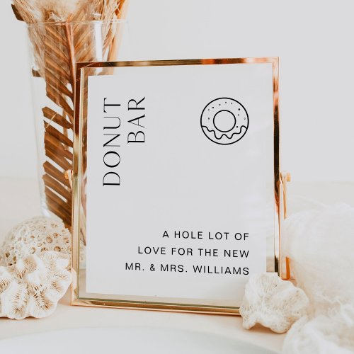 HARLOW Donut Bar Wedding Sign