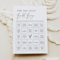 HARLOW Find the Guest Bridal Shower Bingo Game