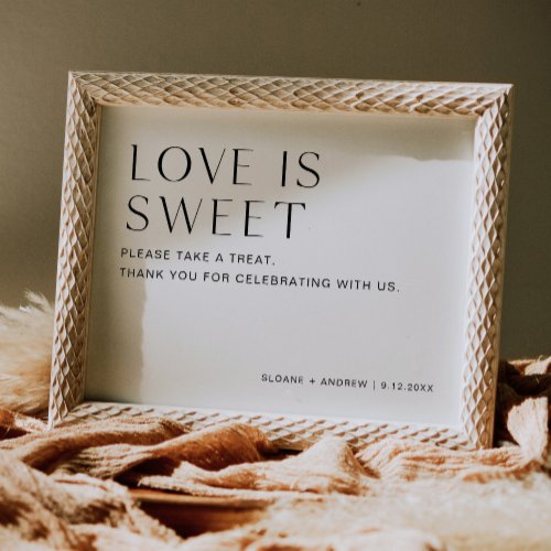 HARLOW Love Is Sweet Sign
