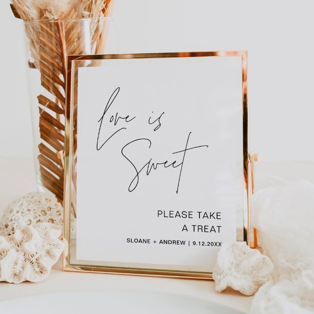 HARLOW Love Is Sweet Wedding Favor Sign (Creator Uploaded)