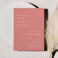 HARLOW Minimalist Baby Shower Tiny Human Shindig