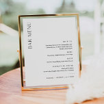 HARLOW Minimalist Wedding Bar Menu 8x10 Poster<br><div class="desc">Harlow Collection - a perfect blend of clean sophistication and modern flair. It's designed with a modern script font that exudes style and elegance. Each product in the collection is thoughtfully crafted to showcase a look that is both timeless and on-trend.</div>