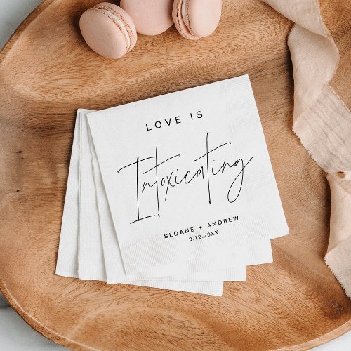 HARLOW Modern Wedding Intoxicating Cocktail Napkins