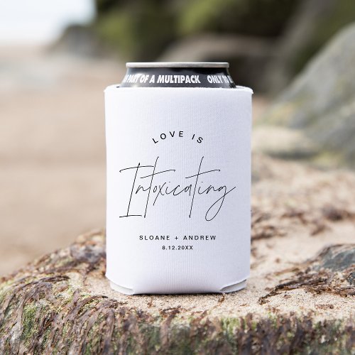 HARLOW Modern Wedding Love is Intoxicating Can Cooler