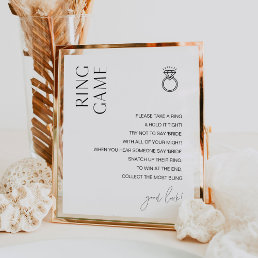 HARLOW Ring Game Don&#39;t Say Bride Sign