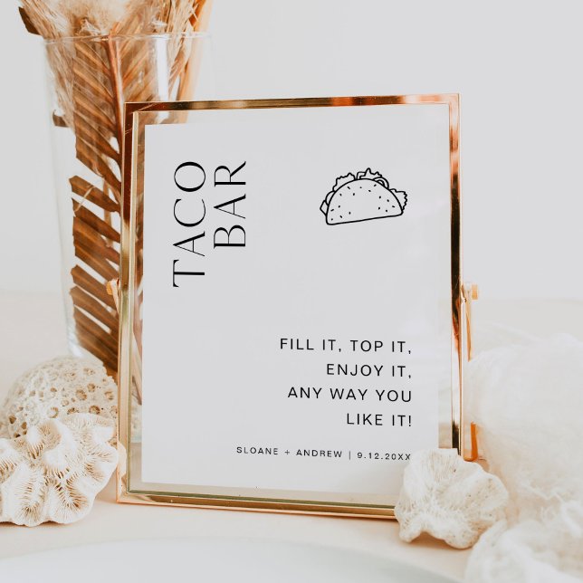 HARLOW Taco Bar Wedding Sign (Creator Uploaded)