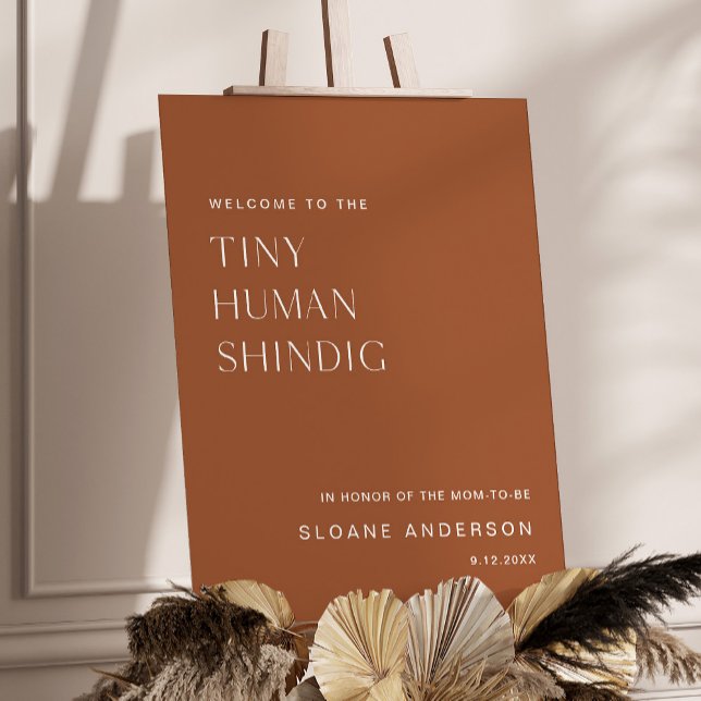 HARLOW Tiny Human Shindig Baby Shower Welcome Foam Board (Creator Uploaded)