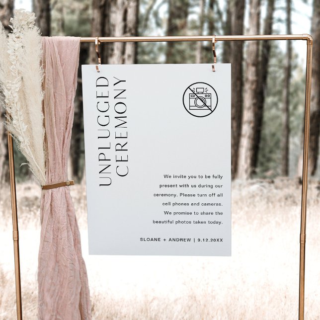 HARLOW Unplugged Ceremony Wedding 18x24 Foam Board (Creator Uploaded)