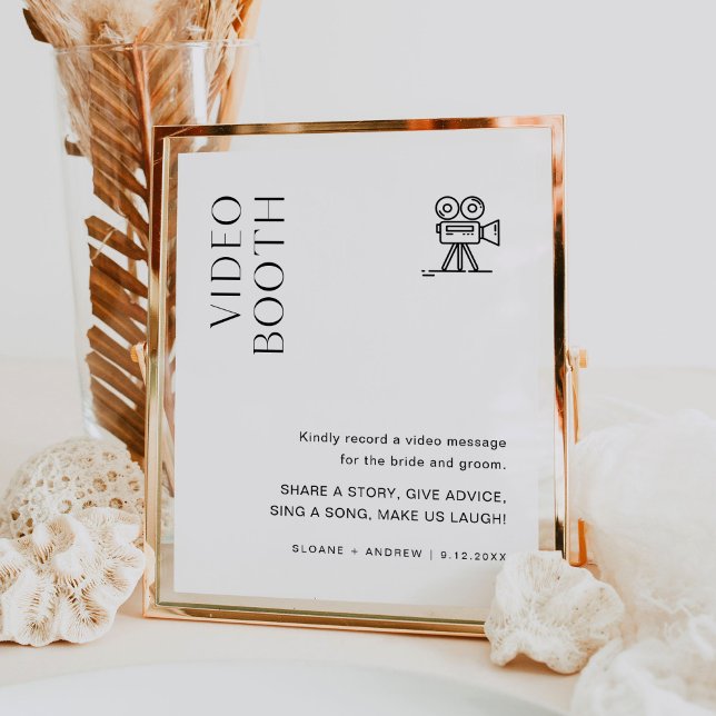 HARLOW Video Booth Wedding Sign (Creator Uploaded)
