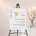 HARLOW Wedding Bar Menu, Signature Drink Foam Board<br><div class="desc">Harlow Collection - a perfect blend of clean sophistication and modern flair. It's designed with a modern script font that exudes style and elegance. Each product in the collection is thoughtfully crafted to showcase a look that is both timeless and on-trend.</div>