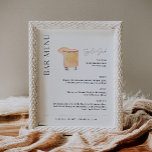 HARLOW Wedding Bar Menu, Signature Drink Sign<br><div class="desc">Harlow Collection - a perfect blend of clean sophistication and modern flair. It's designed with a modern script font that exudes style and elegance. Each product in the collection is thoughtfully crafted to showcase a look that is both timeless and on-trend.</div>