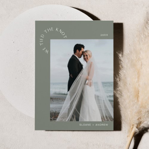 HARLOW Wedding Elopement We Tied The Knot _ Sage Invitation