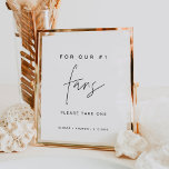 HARLOW Wedding Fans Sign<br><div class="desc">Harlow Collection - a perfect blend of clean sophistication and modern flair. It's designed with a modern script font that exudes style and elegance. Each product in the collection is thoughtfully crafted to showcase a look that is both timeless and on-trend.</div>