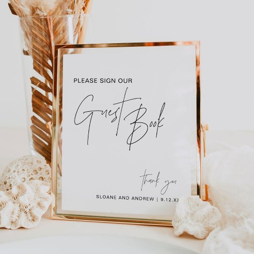 HARLOW Wedding Guest Book Sign