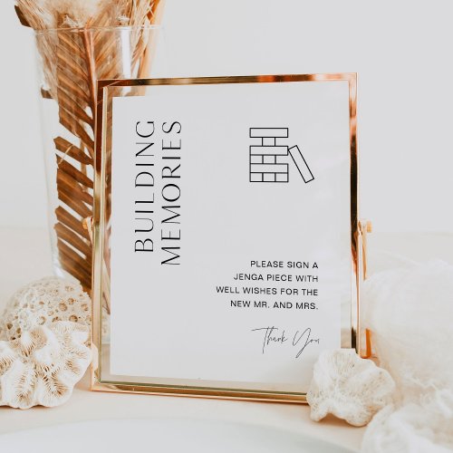 HARLOW Wedding Jenga Guest Book Sign