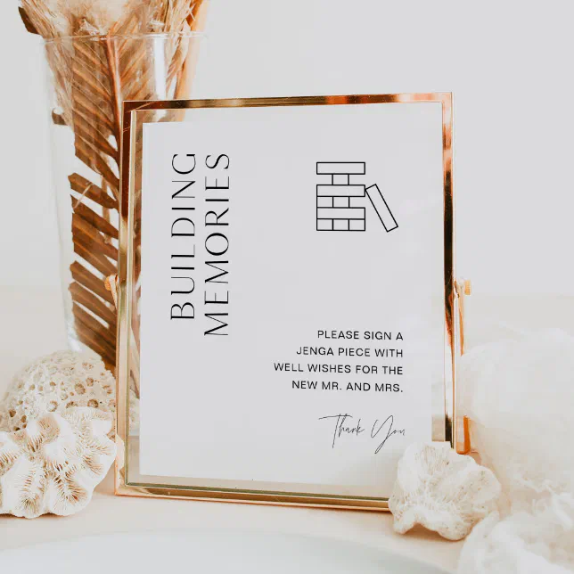 harlow-wedding-jenga-guest-book-sign-zazzle for Jenga Guest Book Sign Printable Free HARLOW Wedding Jenga Guest Book Sign | Zazzle for Jenga Guest Book Sign Printable Free