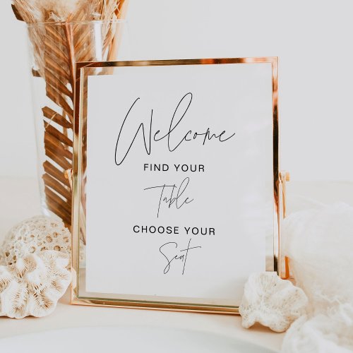 HARLOW Wedding Place Card Table Welcome Sign