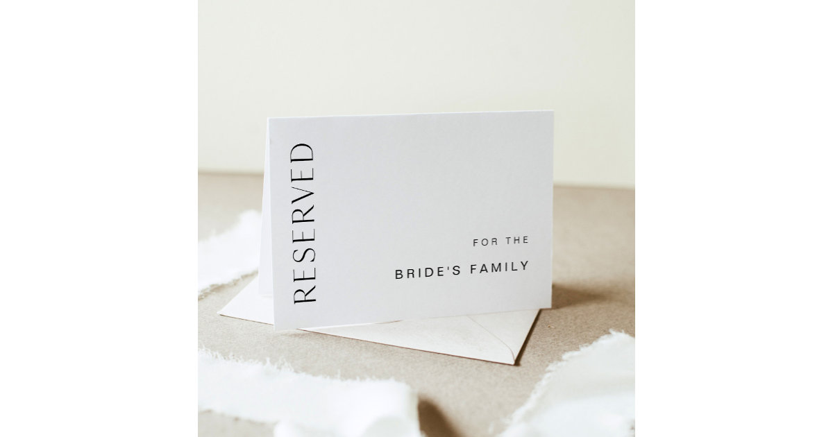 HARLOW Wedding Reserved 5x7 Folded Card Zazzle