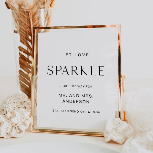 HARLOW Wedding Sparkler Send Off Sign