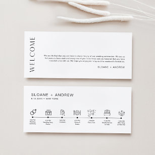 Card Wedding Welcome Sign Order Of Sizes Poster Note Itinerary Bag Southern, Template, Designer Online