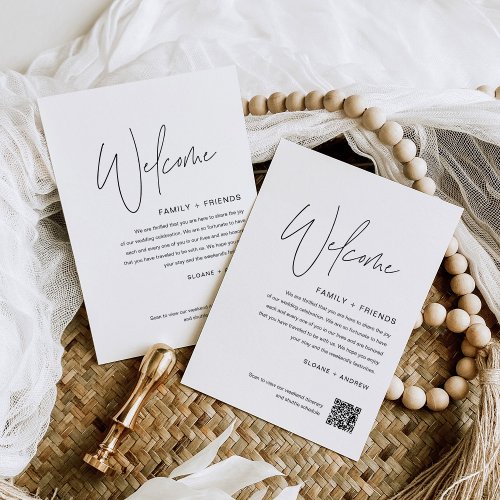 HARLOW Wedding Welcome Bag Letter Invitation