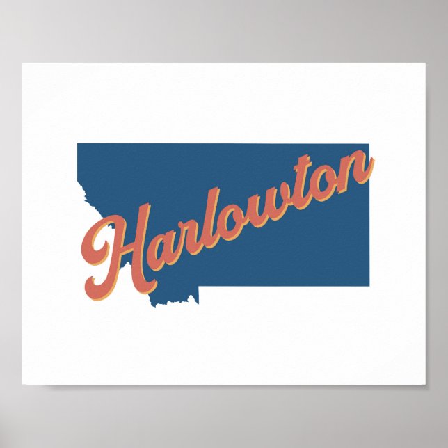Harlowton, Montana state print (Front)