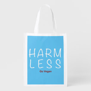 Harm Less - Go Vegan (Light Version) Grocery Bag