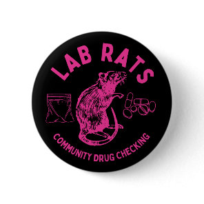 Harm Reduction Sisters Lab Rats Logo Button