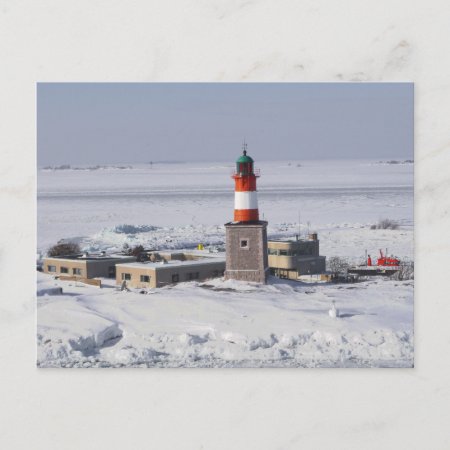 Harmaja Lighthouse Helsinki Finland Postcard