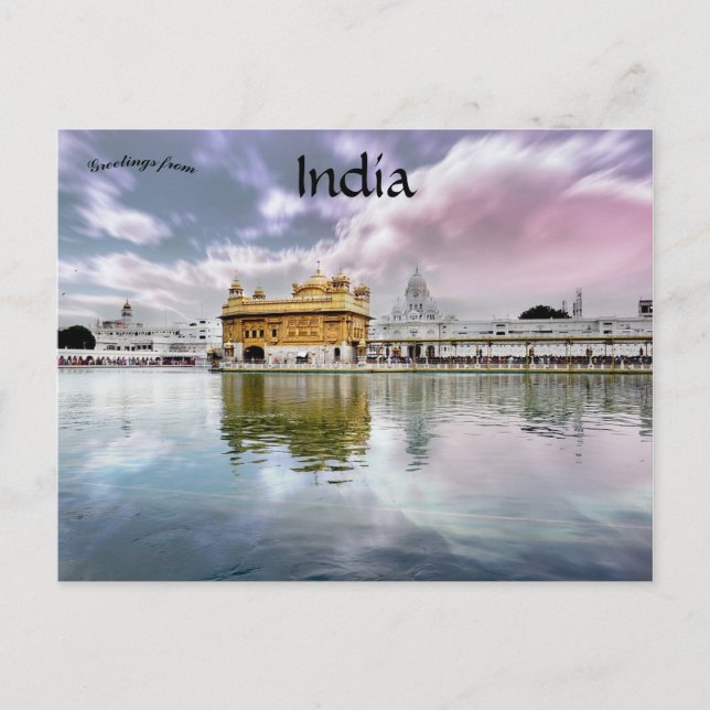 Harmandir Sahib Golden Temple Amritsar India Postcard (Front)