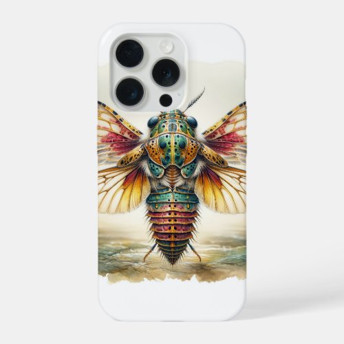 Harmologa Dorsal View IREF766 _ Watercolor iPhone 15 Pro Case