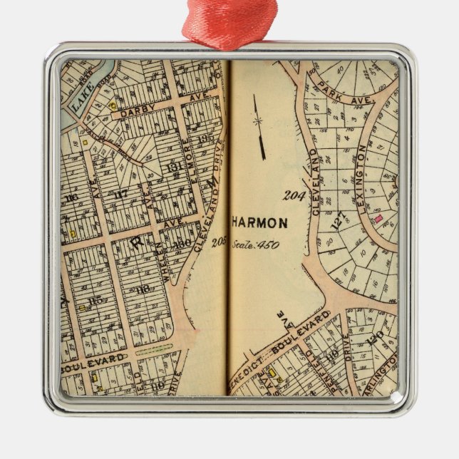 Harmon Park, New York 2 Metal Ornament (Front)